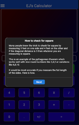 EJ's Calculator Screenshot 2