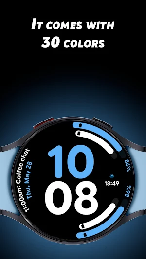 Digital Arc 2 - Watch face Screenshot 1