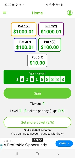 V-Lottery Screenshot 1