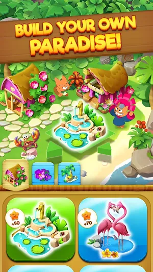 Tropicats: Match 3 Games on a Tropical Island Screenshot 2