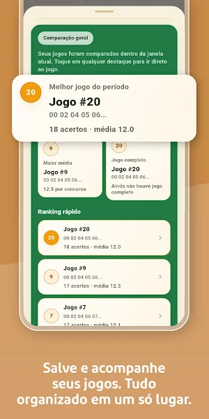 Gerador Lotomania: Visão Screenshot 2
