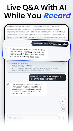 Lunir AI: Ask Your Recordings Screenshot 3