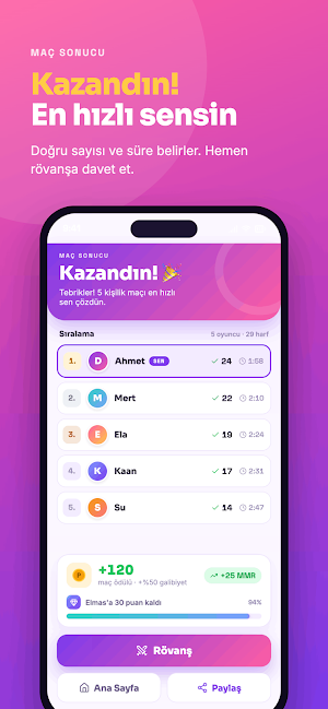 Kelime Düellosu - Online Screenshot 3