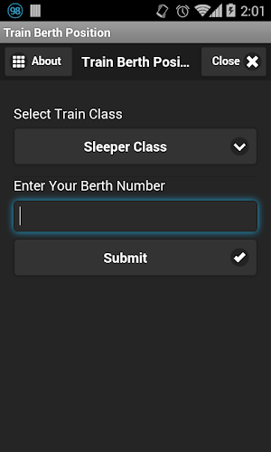 Train Berth/Seat Position Screenshot 0