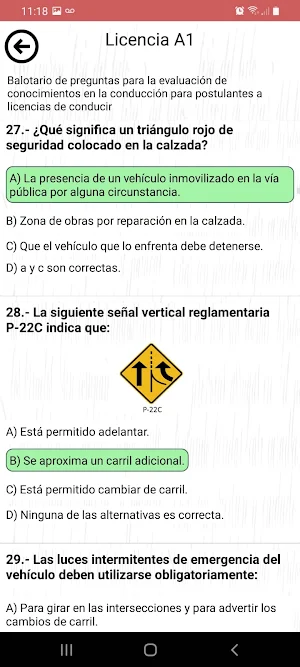 Balotario Reglas Transito 2024 Screenshot 2