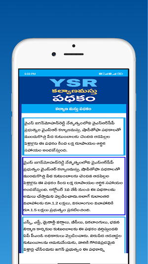 AP -YSR Kalyna -Masthu Online Screenshot 2