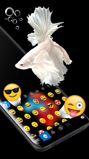 Betta Fish Aquarium Keyboard Theme Screenshot 2