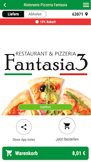 Ristorante Pizzeria Fantasia Screenshot 0