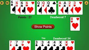 Gin Rummy Offline - Free offline card game Screenshot 3