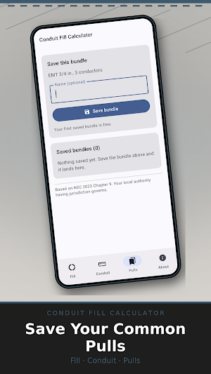 Conduit Fill Calculator Screenshot 2