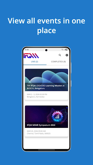 IFQM Events Screenshot 0