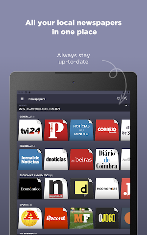 Portuguese Newspapers Screenshot 3