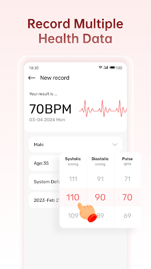 Health Sense: Pulse & BP Screenshot 1