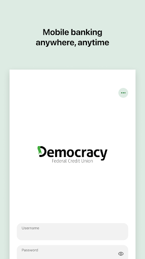 Democracy FCU Mobile Screenshot 0