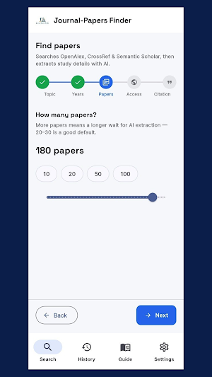 Journal-Papers Finder Screenshot 1