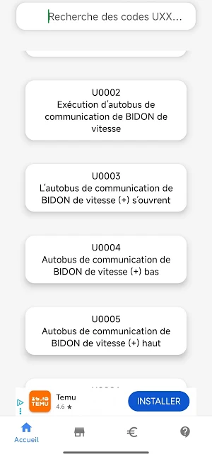 Data DTC Uxxxx Screenshot 0