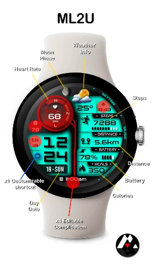 ML2U 263 Watch Face Screenshot 1