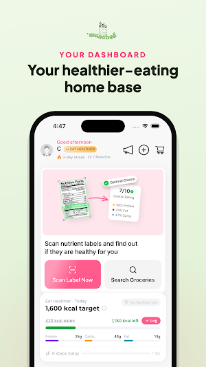 Munched: Nutrition Scanner Screenshot 1
