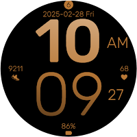 Rose Gold Elegant Watch Face