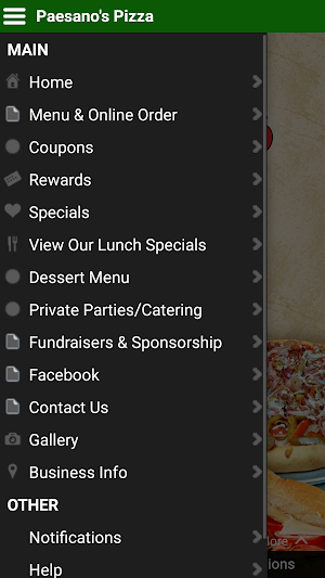 Paesano’s Pizza Screenshot 1