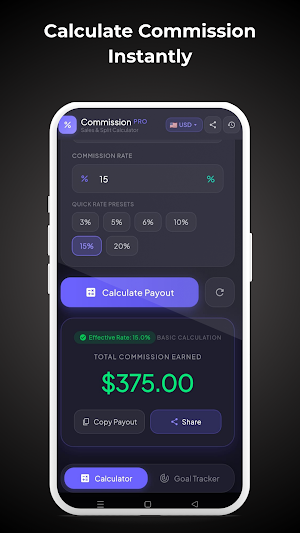 Commission Calculator Screenshot 0