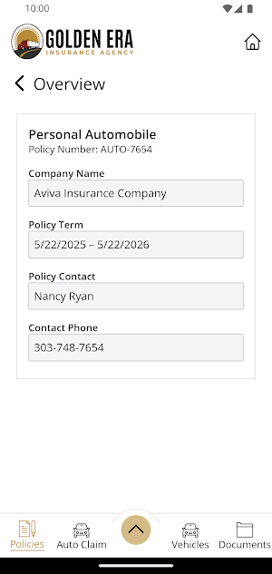 Golden Era Insurance Agency Screenshot 3
