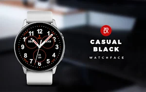 Casual Black Watch Face Screenshot 0