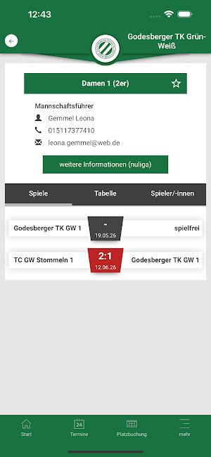 Godesberger TK Grün-Weiß Screenshot 2