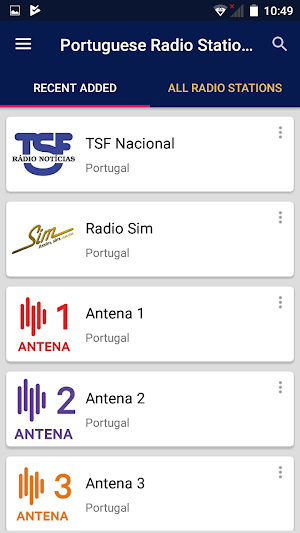 Portuguese Radio Stations Screenshot 1