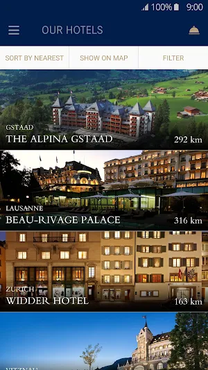 Swiss Deluxe Hotels Screenshot 0