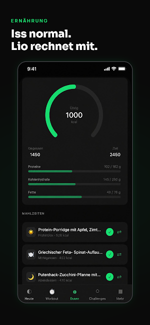 Omelio – Fitness & Ernährung Screenshot 1