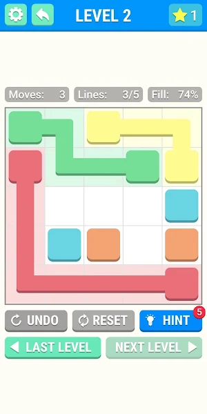 Colorful Lines Connect Screenshot 1