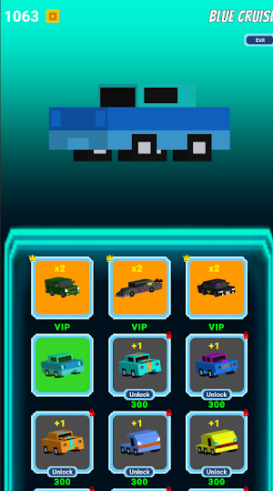 Voxel Car: Bridge Runner Screenshot 1