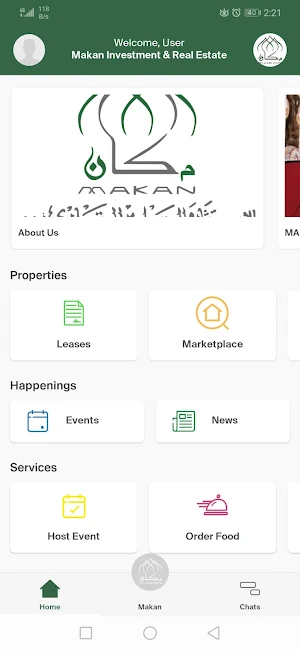 Makan Investment & Real Estate Screenshot 0