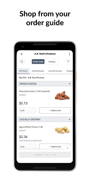 A.R. Teal Produce Screenshot 1