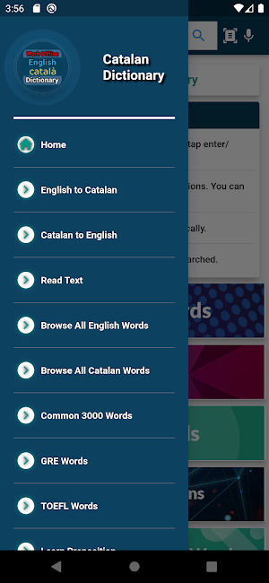 English : Catalan Dictionary Screenshot 2