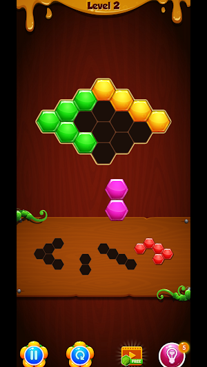 honeycomb puzzle Screenshot 1