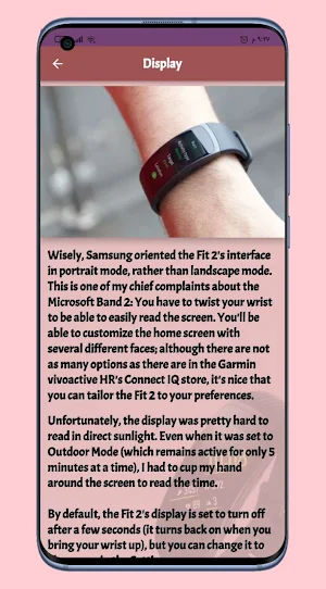Galaxy Fit 2 smart watch Guide Screenshot 3