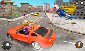 Flying Hero Stickman : Stickman Rope Hero Games Screenshot 3