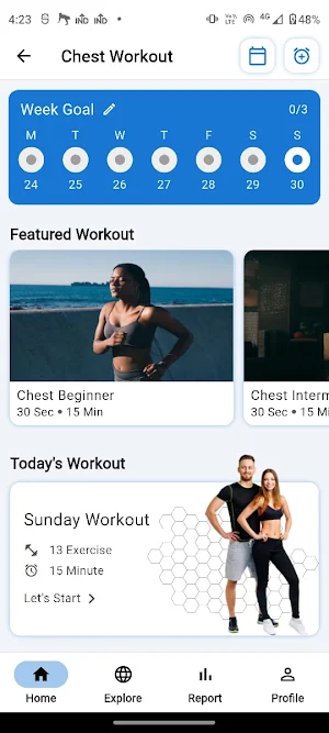 Chest Workout at home Screenshot 0
