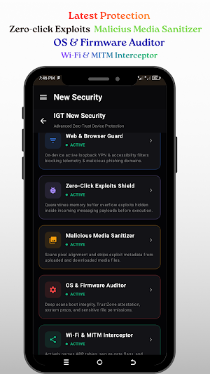 IGT Security for Smart Phones Screenshot 3