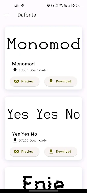 Dafonts - Fonts Installer Screenshot 0