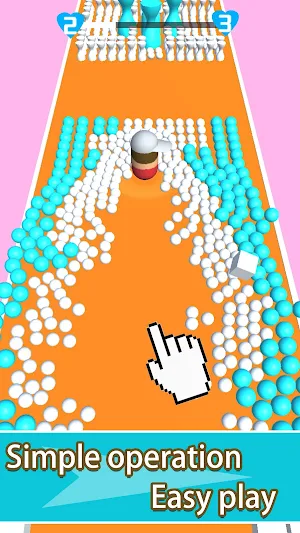 Collision ball-3D color ball rolling bump games Screenshot 1