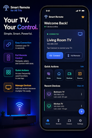 Smart TV Remote Control App Screenshot 2