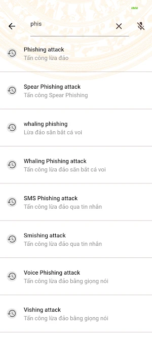 CYVN Glossary Screenshot 1