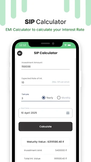 Simple EMI Calculator Tool Screenshot 3