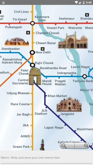 Delhi Metro Route Map (Offline) Screenshot 2
