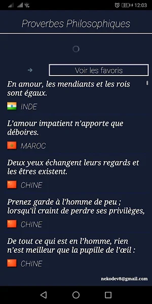 Proverbes Philosophiques Screenshot 0