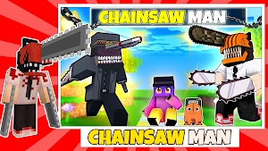 Mod Chainsaw man Minecraft Screenshot 2