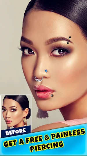 Try On Piercing Photo Montage Screenshot 1